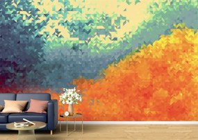 Tapet Premium Canvas - Mozaic multicolor abstract