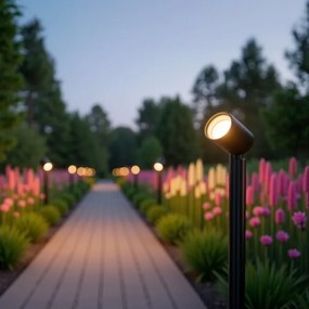 Lampă de exterior Zuma Line SJ14402 NOCTURNE 1xGU10/35W/230V IP65 negru