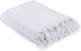 Cuvertura pat dublu 157SHS5207, alb, bumbac, 220x240 cm