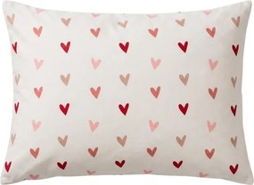 Husa pentru perna din microfibra SOFHEARTS 70x90 cm, crem