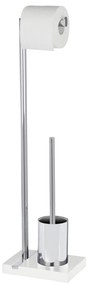 WENKO 20486100 - Perie WC NOBLE 20x74 cm crom/alb
