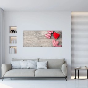 Tablou - Inimioare (120x50 cm)