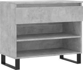 vidaXL Pantofar, gri beton, 70x36x60 cm, lemn prelucrat