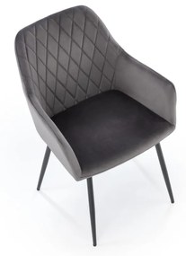 Scaun K558 velvet gri