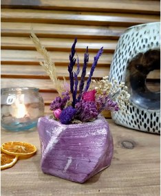 Ghiveci decorativ cu flori artificiale, homs seria A620,17x5.5x9 cm,30355