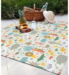 Pătură pentru picnic 140x170 cm Wild Animals – Little Nice Things