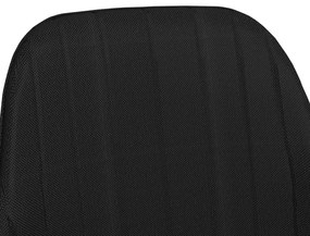 Scaune de bucatarie cu brate, 2 buc., negru, material textil 2, Negru