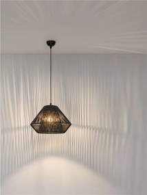 Lustra, Pendul din ratan sintetic pentru exterior Aell negru