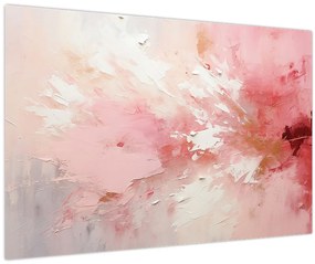 Tablou - Abstract roz (90x60 cm)