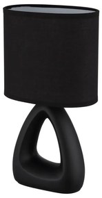 Lampa de masa ceramica neagra TRIANGLE