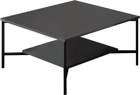 Masuta cafea Black Line, negru, PAL, 80x80x40 cm