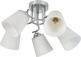 Lustră aplicată PAFOS 5xE27/15W/230V, crom lucios