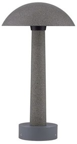 Stalp LED din ciment negru pentru exterior IP65 Tura H-35cm