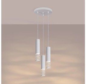 Lustră pe cablu Sollux SL.1689 LAMI 3xGU10/10W/230V alb