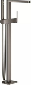 Baterie cada - dus freestanding Grohe Plus antracit periat Hard Graphite