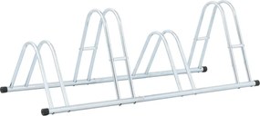 vidaXL Suport de sine stătător pentru 4 biciclete, oțel galvanizat
