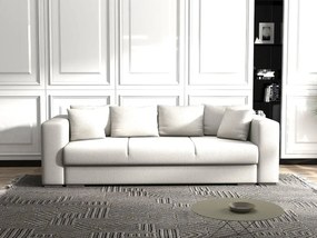 Canapea extensibilă dumonde cu ladă de depozitare si sezut confortabil din spuma high-density, Gloria Enjoy Beige 240x100 cm