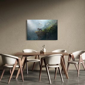 Tablou - Elefant în vârful Taj Mahalului (90x60 cm)