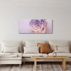 Tablou detaliu florii de trandafir (120x50 cm)