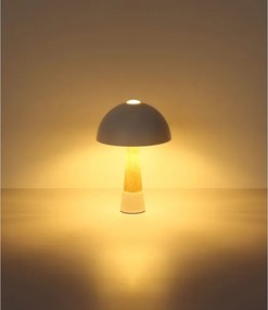 Globo 51070122 - Lampă de masă PAULIN 1xE27ILLU/40W/230V crem