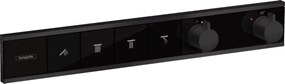 Hansgrohe RainSelect baterie cadă-duș ascuns cu termostat negru 15382670