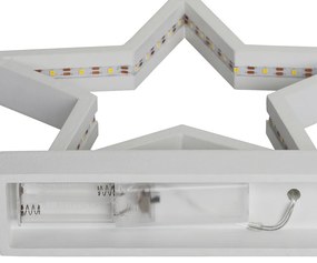 Deuba Stea de Crăciun cu iluminare LED - albă