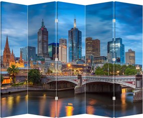 Paravan - Orașul Melbourne (210x170 cm)