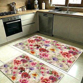 Set 2 Covoare bucatarie antiderapante 60x80 cm + 60x120 cm, CBU303