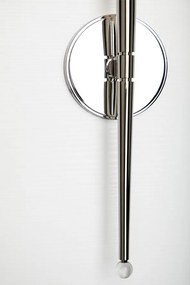 Aplica de perete design clasic ROCKLAND small, nichel lucios