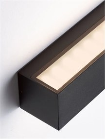 Aplica LED iluminat exterior ambiental IP54 FLORA negru