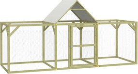 vidaXL Coteț de găini, 300x100x150 cm, lemn masiv de pin impregnat