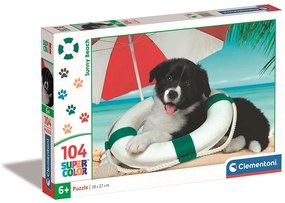 Câine Sunny Beach Puzzle Clementoni de 104 piese