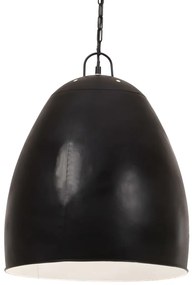 vidaXL Lampă suspendată industrială, negru, 42 cm, rotund, 25 W, E27
