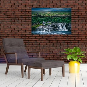Tablou cu cascade în natură (90x60 cm)
