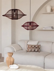 Lustra/Pendul Eco, Bambus, Maui visiniu, L