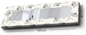 Oglindă de perete cu ramă din lemn 40x120 cm – Wallity
