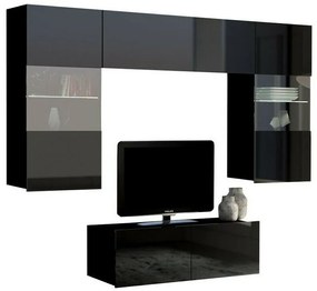Camera de zi Providence B114Cu componente suplimentare, Părți separate, Cu comodă tv, PAL laminat, 195x43cm, 75 kg