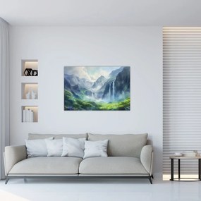 Tablou - Valea cascadelor (90x60 cm)
