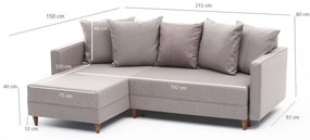 Coltar Extensibil Aydam Left, Poliester, Bej