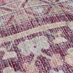 Covor roșu deschis lavabil din amestec de fibre reciclate 160x230 cm Windsor – Flair Rugs