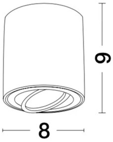 Spot aplicat directionabil GOZZANO negru NVL-9174512