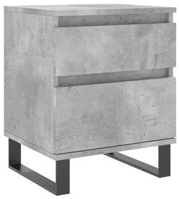 830692 vidaXL Noptieră, gri beton, 40x35x50 cm, lemn compozit
