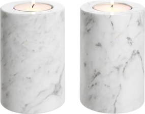 Set 2 suporturi pentru lumanari din marmura Tobor S 112685 HZ