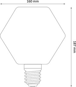 Bec LED DECO VINTAGE E27/4W/230V 1800K