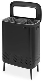 Coș de rufe negru mat din metal 90 l Bo Hi – Brabantia
