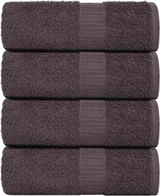 vidaXL Lavete de baie, FROGN, 4 buc., antracit, 15x21 cm, 360 g/m²