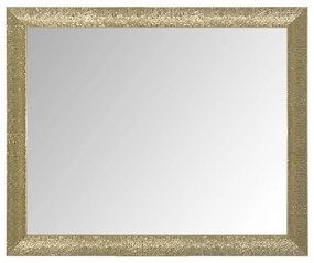 Oglinda de perete cu cadru patrat auriu