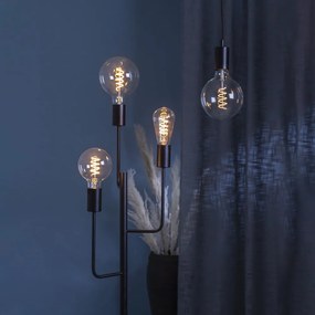 Bec LED/cu filament E27, cu lumină caldă și intensitate reglabilă 4 W Spiral Filament – Star Trading