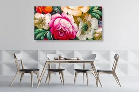 Tablou lumea viu colorată a florilor
