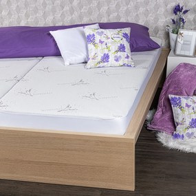 Protecție saltea 4Home Lavender impermeabilă cu bordură, 160 x 200 cm + 30 cm, 160 x 200 cm